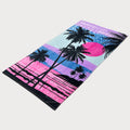 Cotton Coconut Palm Print Beach Towels