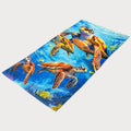Personalized Turtle Print Cotton Beach Towels