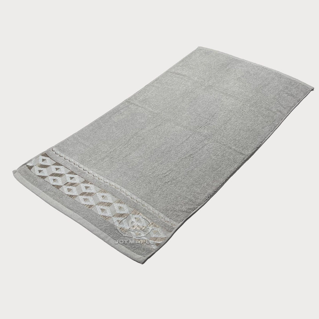 Solid Bath Towel with Dobby Border Single Sides Manufacturer