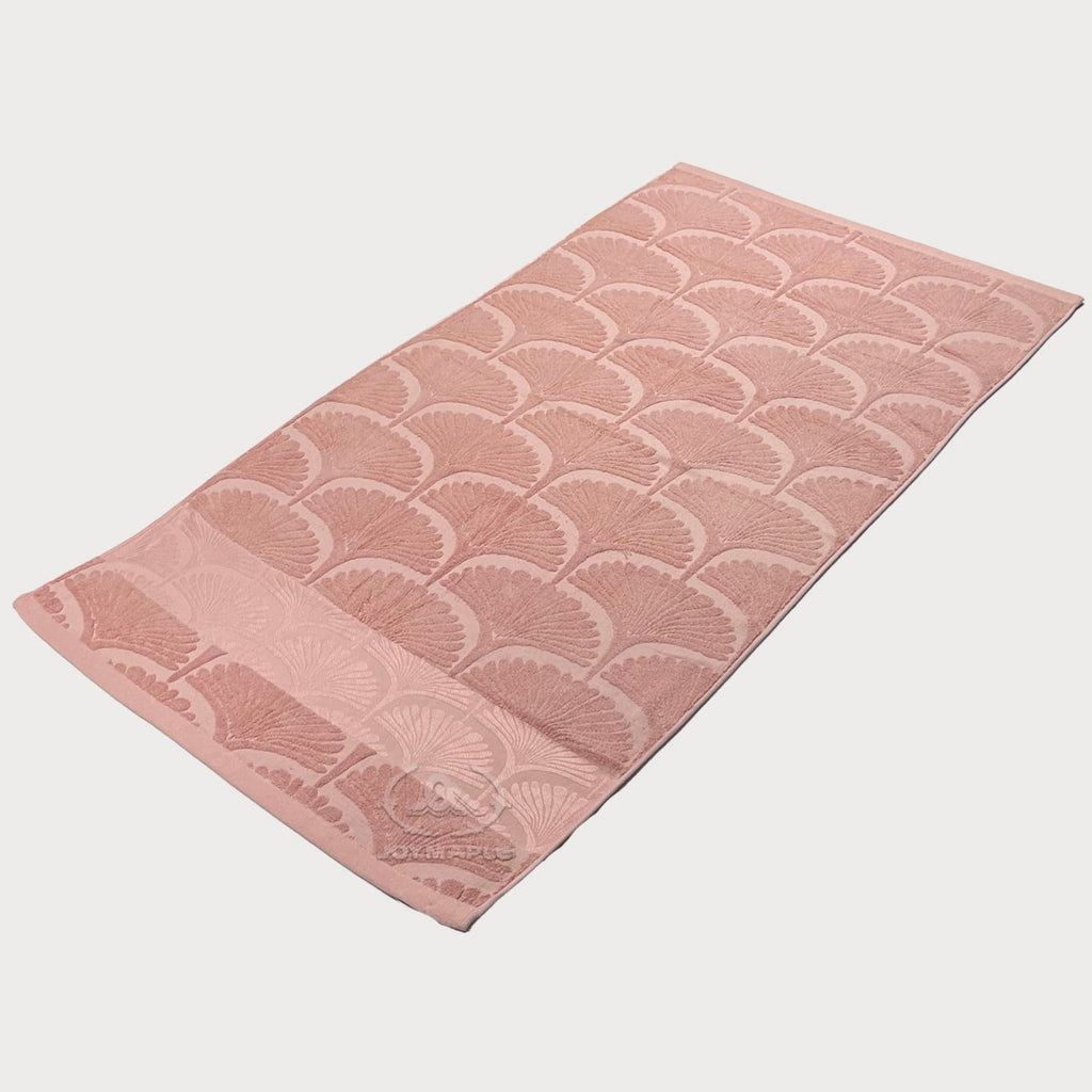 Solid Bath Towels with Jacquard Design Wholesale