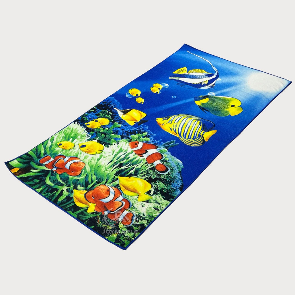Microfiber Ocean Theme Printed Beach Towel
