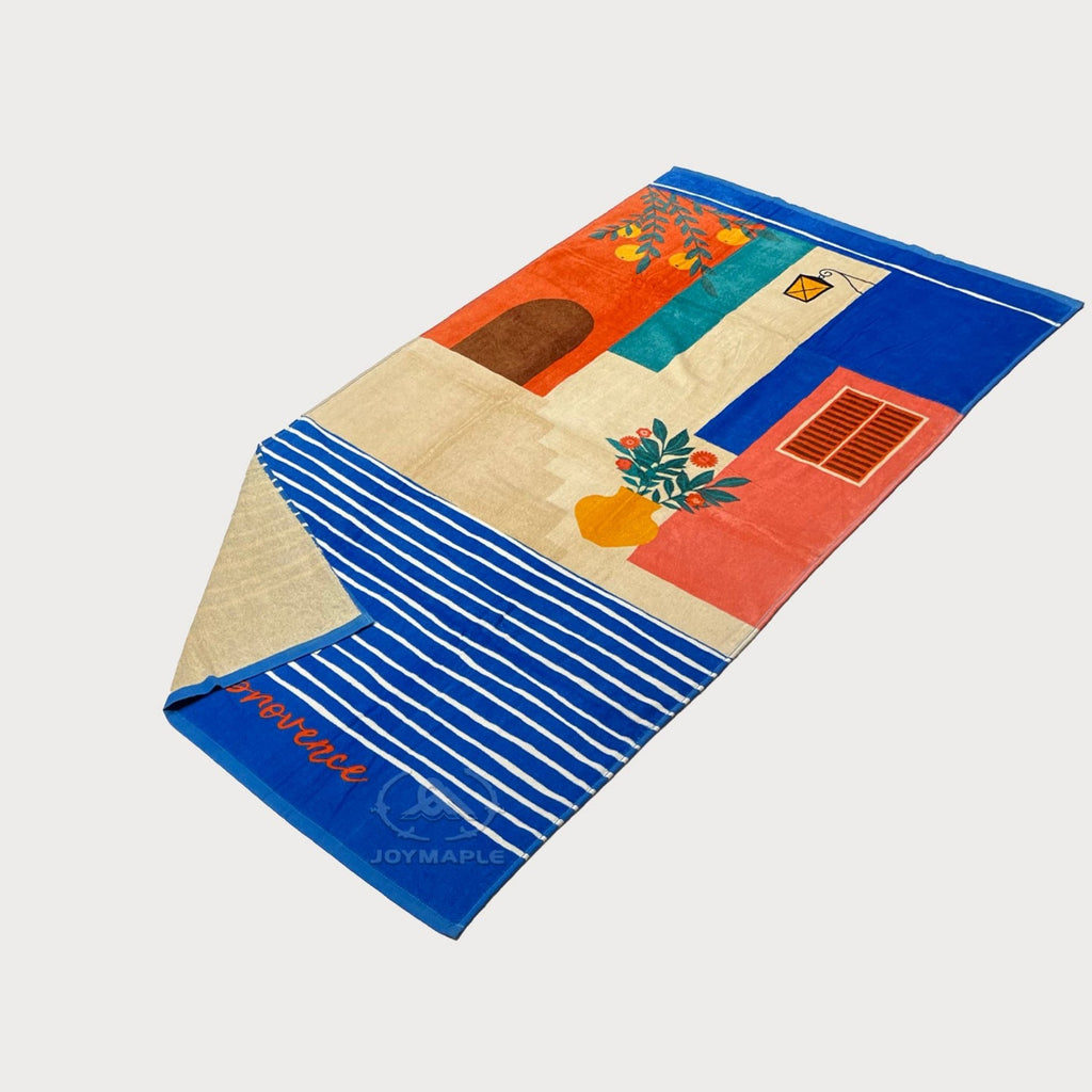 Custom Vibrant Double Sided Print Beach Towel