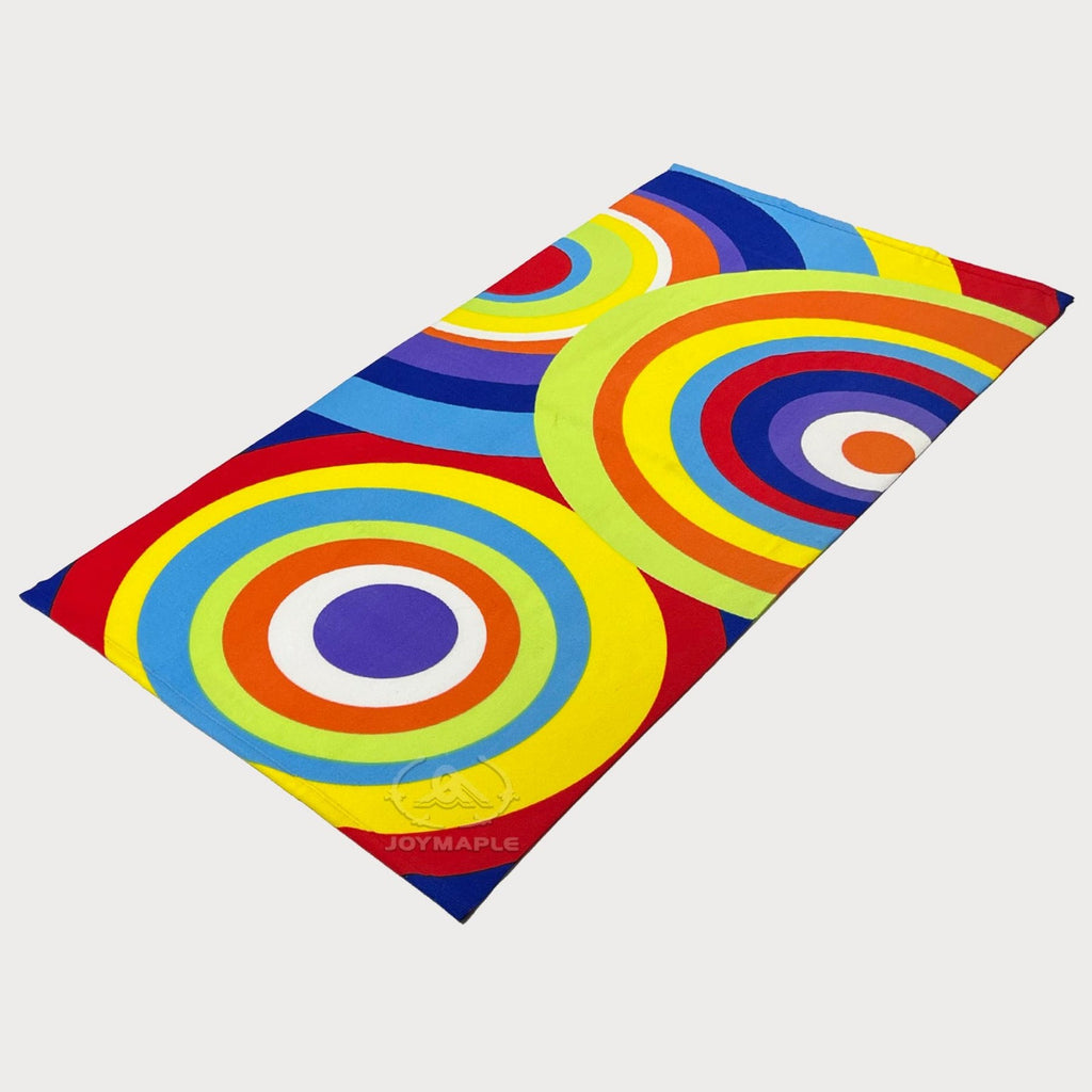 Microfiber Colorful Circle Print Beach Towel