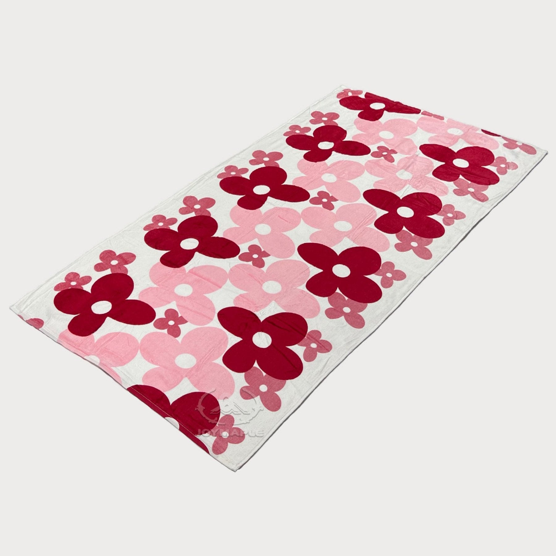 Custom Floral Print Cotton Beach Towel