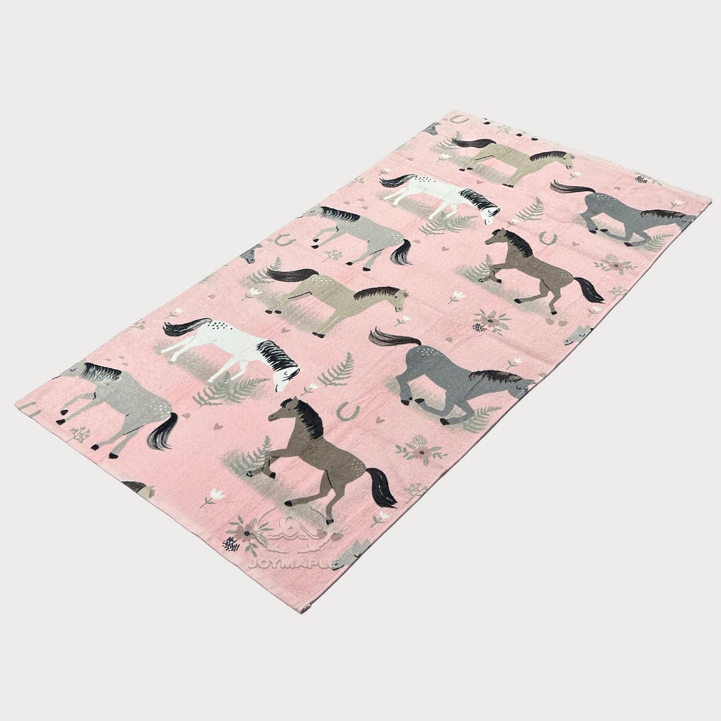 Customized Horse Print Kids Beach Towel