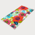 Custom Colorful Floral Print Beach Towel