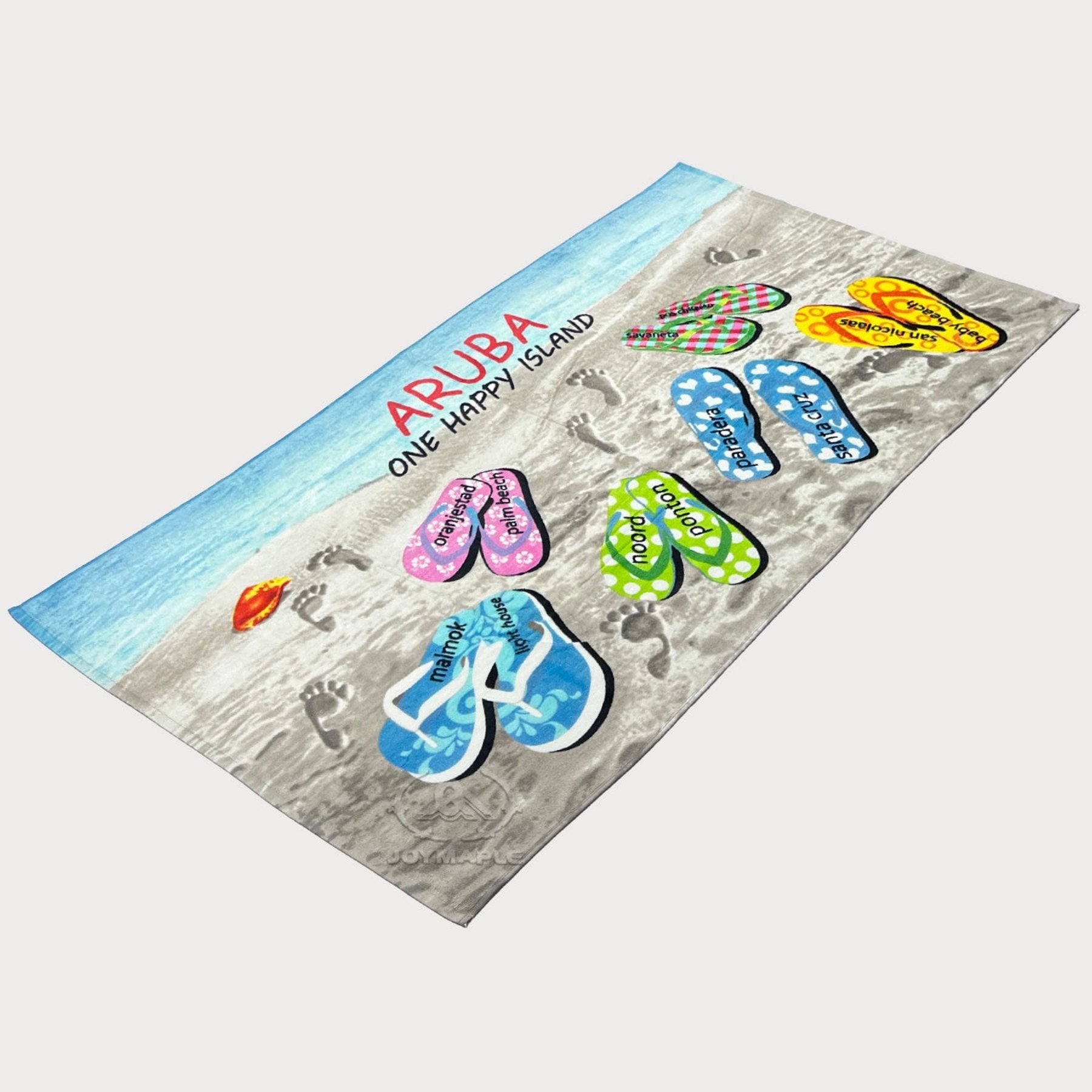 Customized Slipper Design Printing Beach Towel