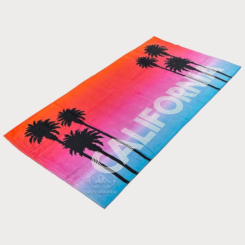 Personalized Tropical Coconut Palm Print Beach Towel ‌