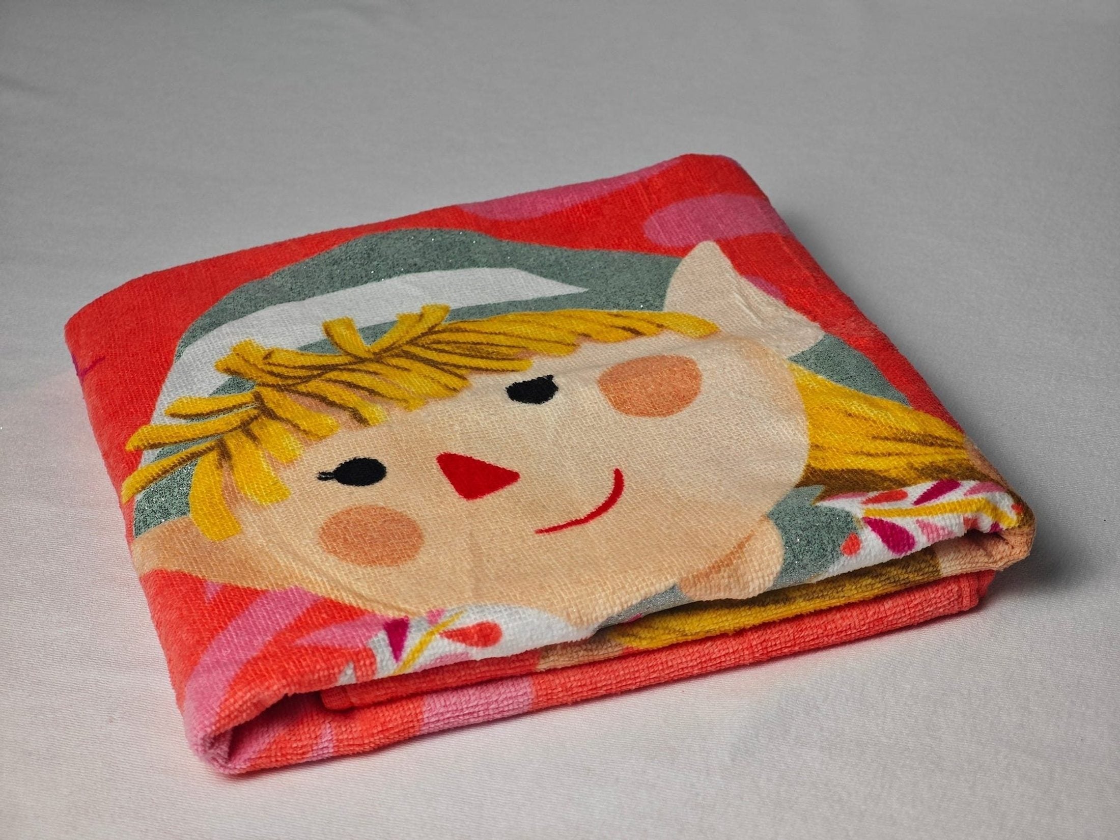 Personalized Glitter Print Children Beach Towel