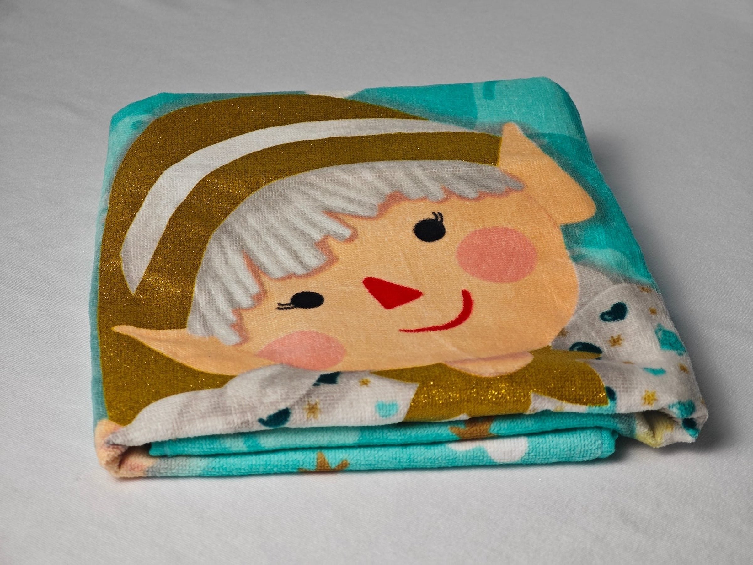 Custom Glitter Print Children Beach Towel
