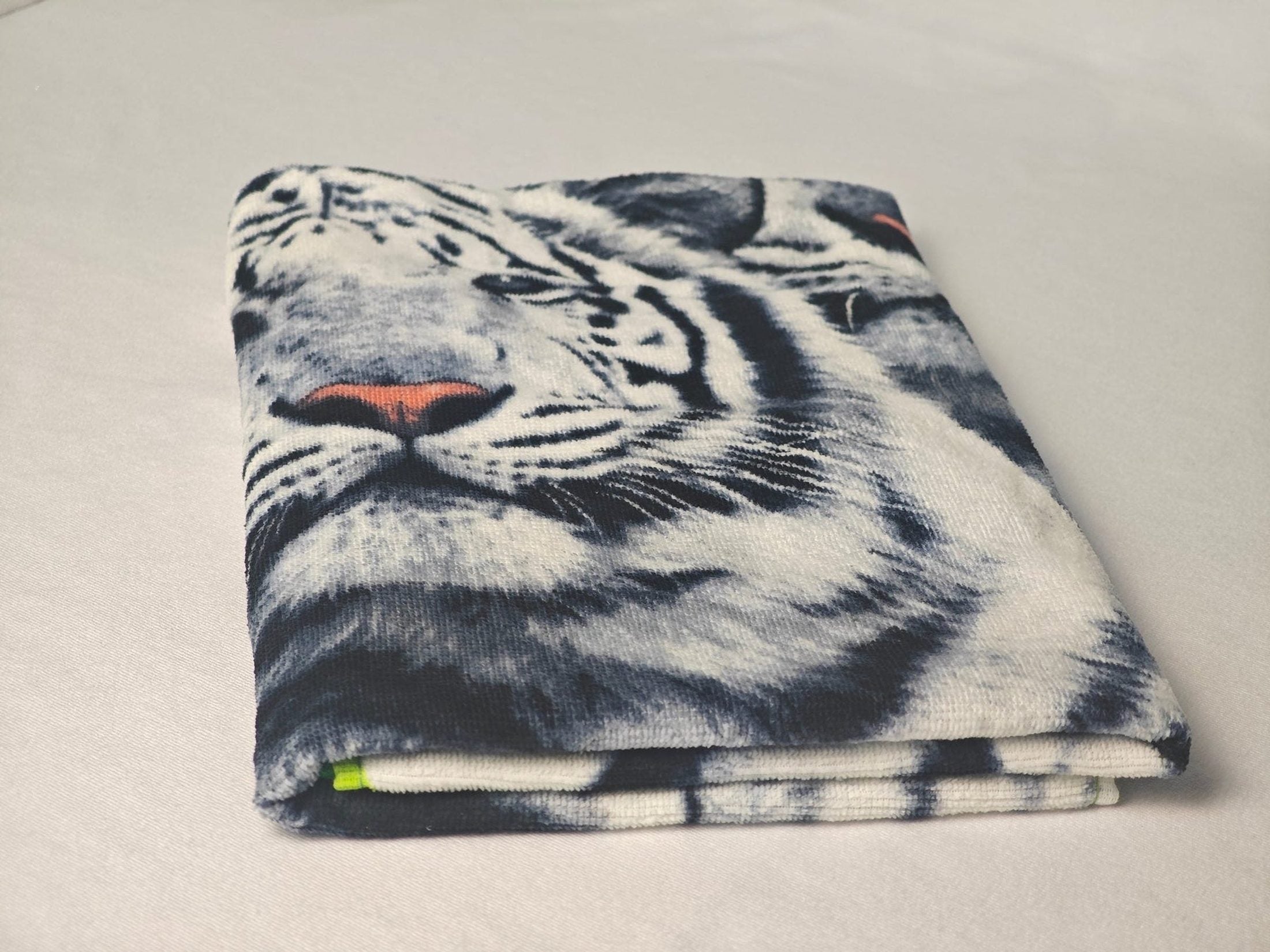Custom Tiger Print Beach Towel