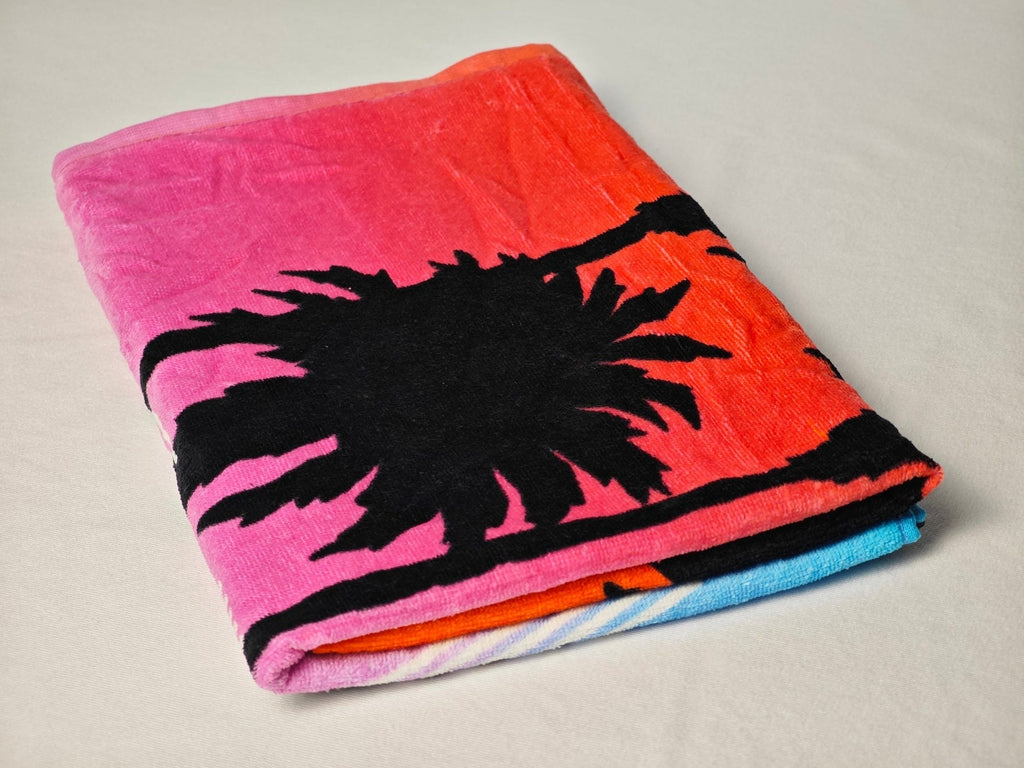 Personalized Tropical Coconut Palm Print Beach Towel ‌