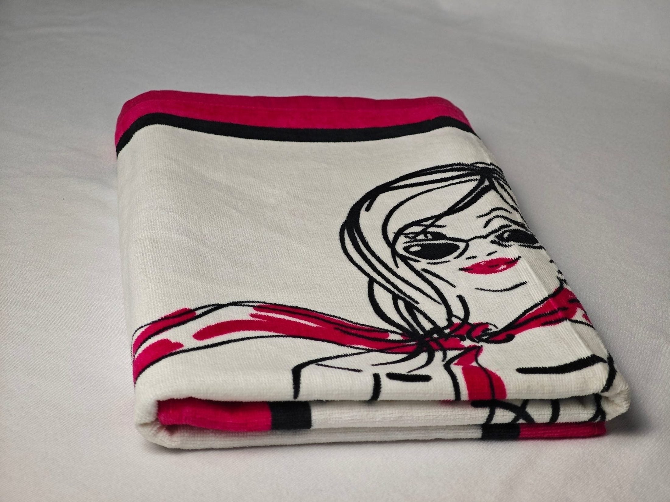 Custom Cotton Beach Towel Stylish Print