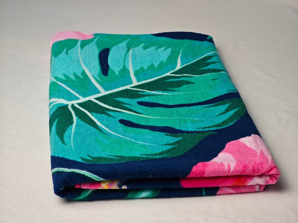 Floral Design Cotton Beach Towel Wholesale