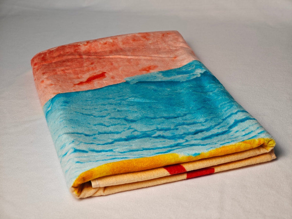 Custom Summer Ice Cream Print Beach Towel
