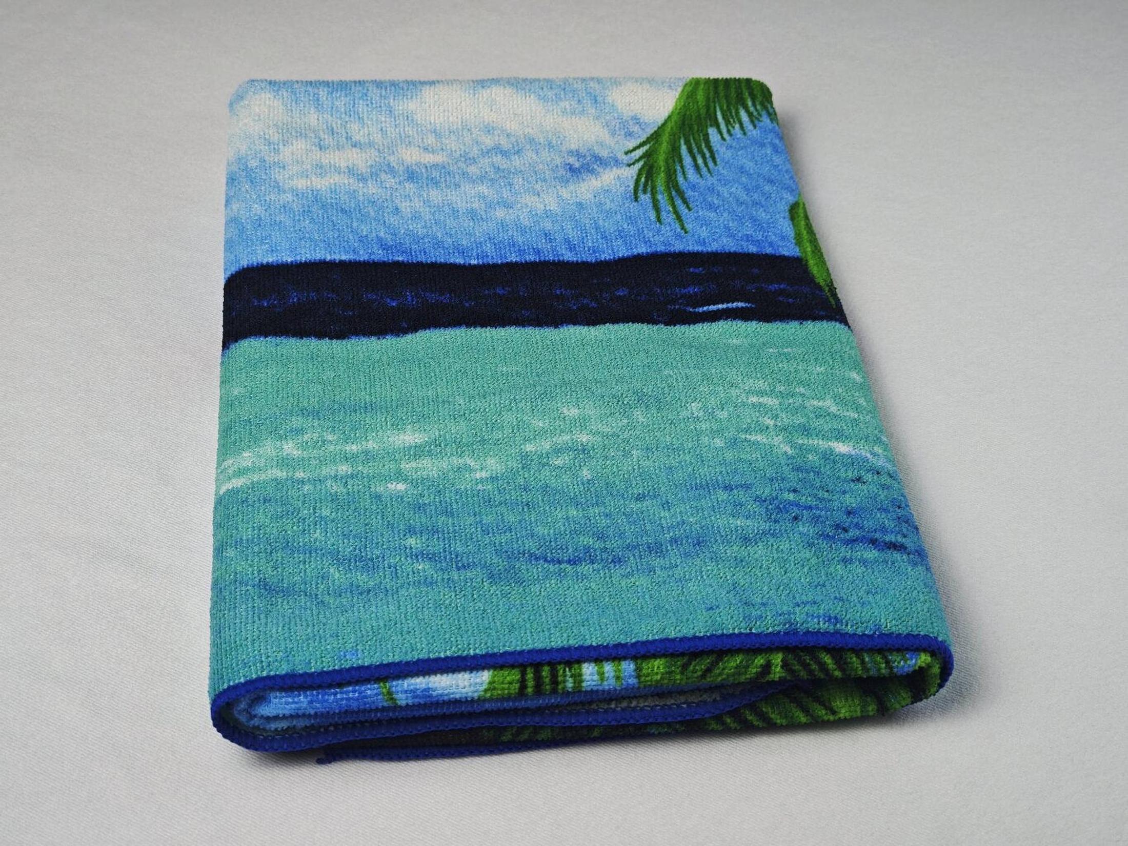 Coconut Palm Print Beach Towels Wholesale Microfiber Towel