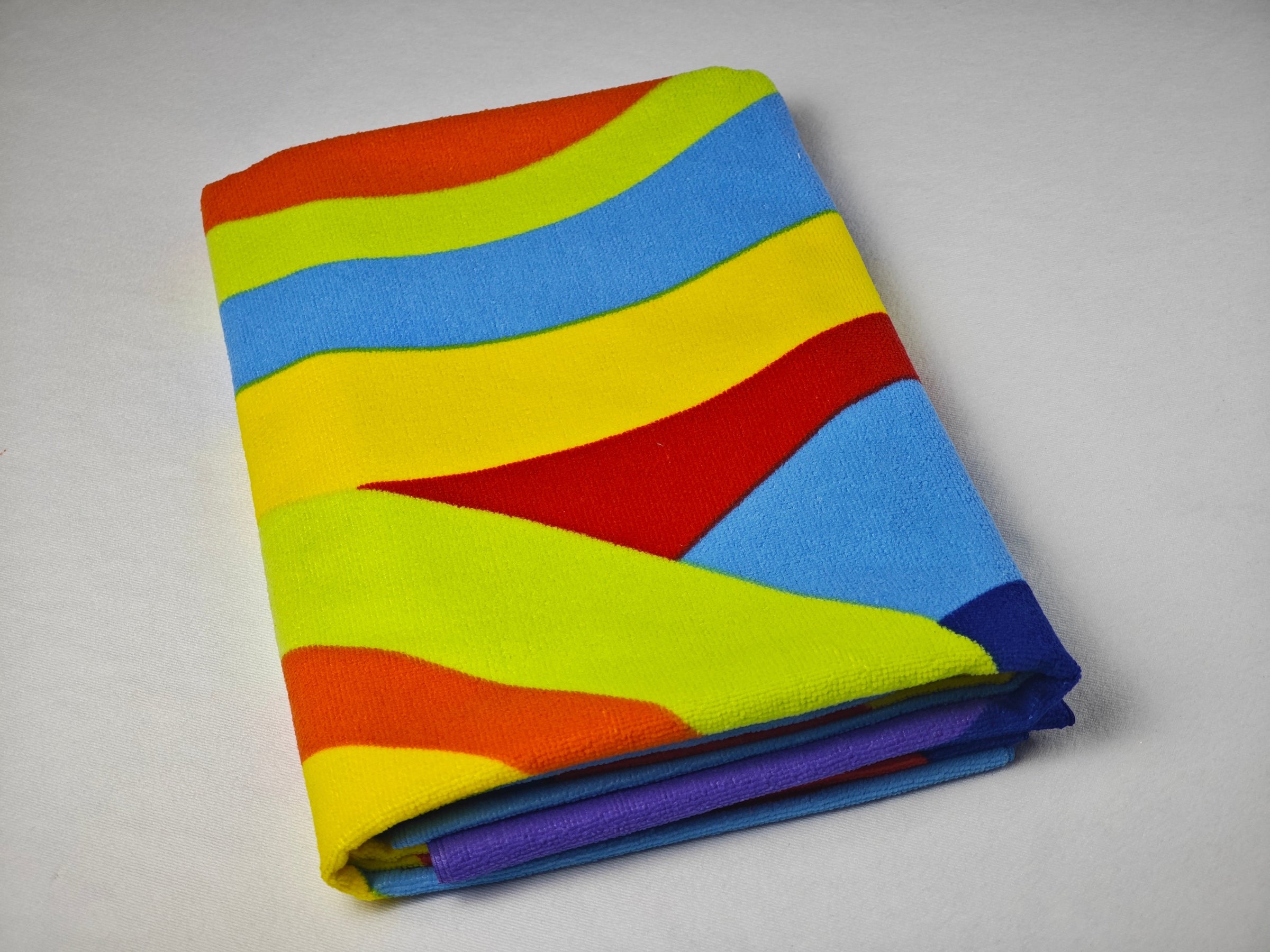 Microfiber Colorful Circle Print Beach Towel