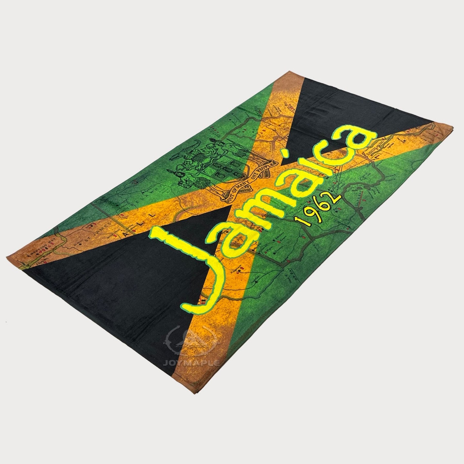 Wholesale Personalized Map Print Cotton Beach Towel