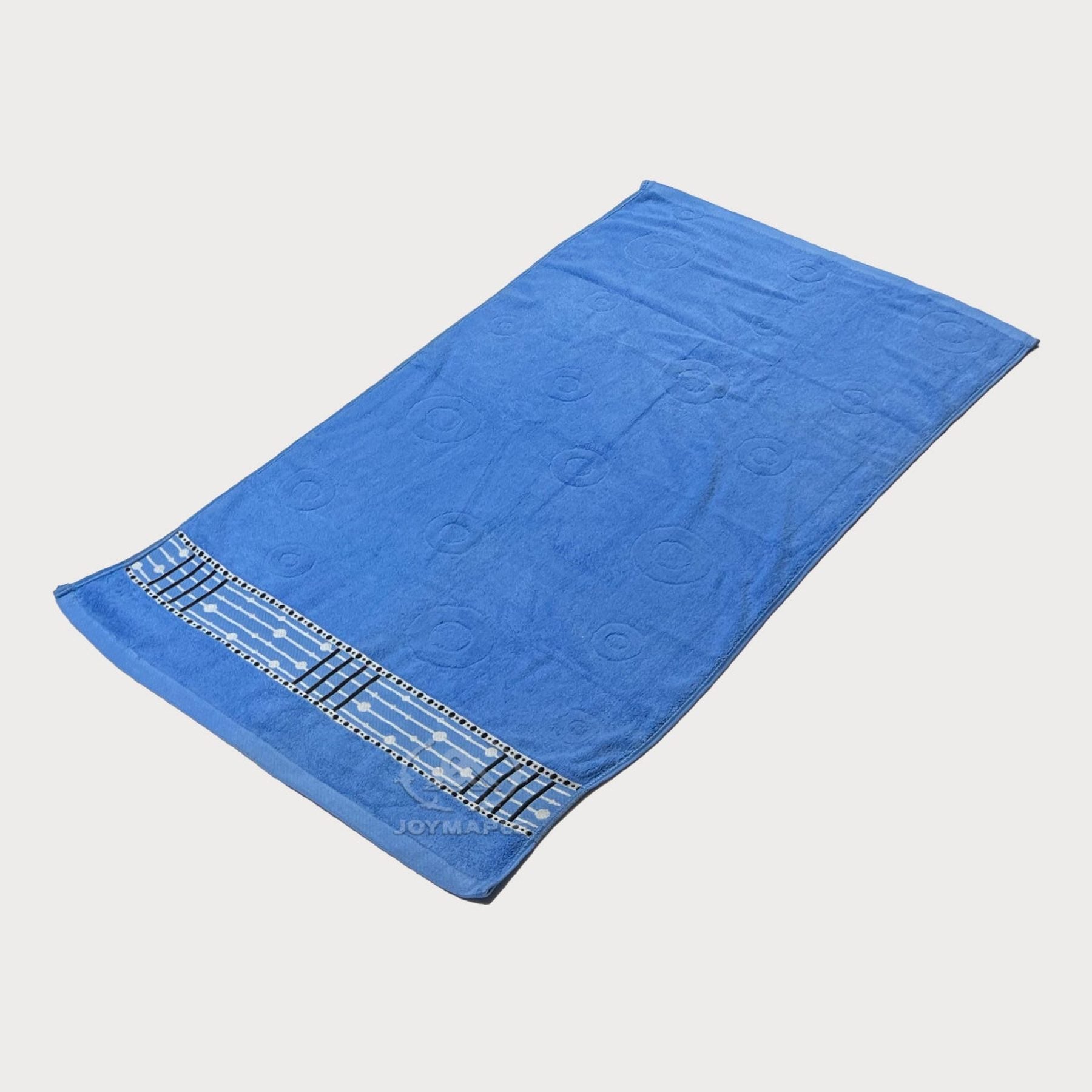 Floral Design Border Single Sides Bath Towels