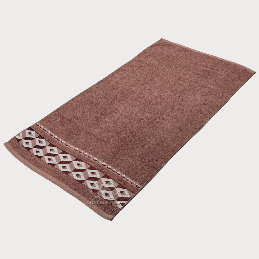 Solid Bath Towel with Dobby Border Single Sides Manufacturer