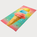 Custom Summer Ice Cream Print Beach Towel