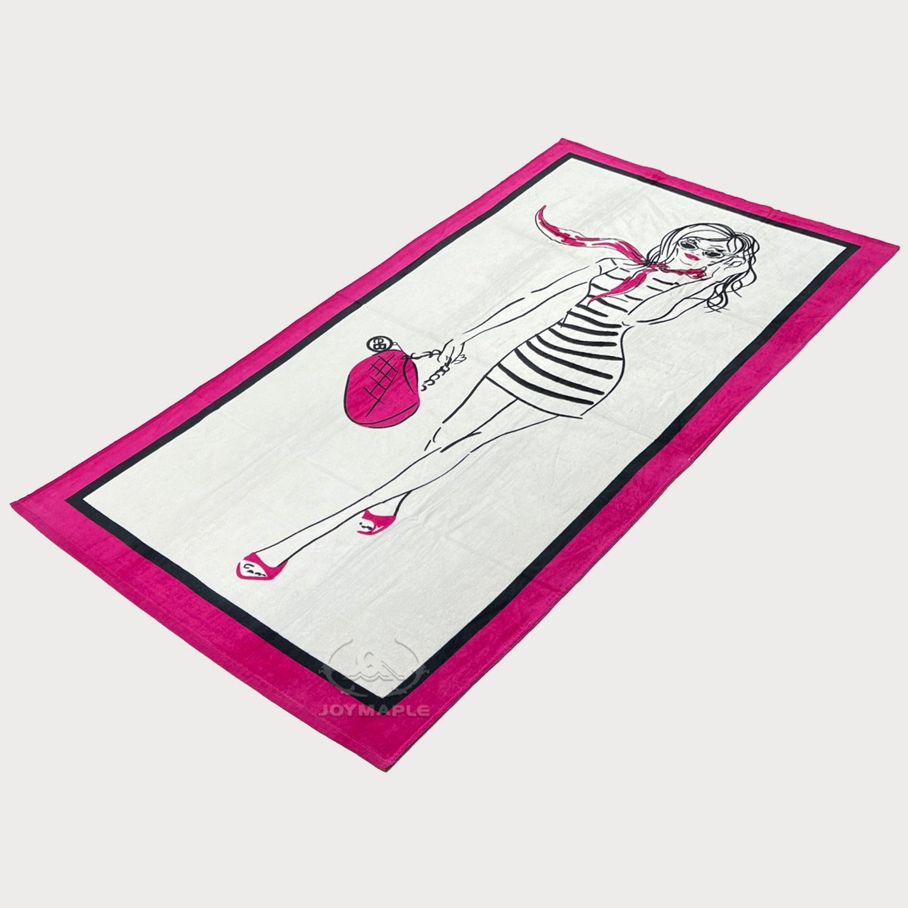 Custom Cotton Beach Towel Stylish Print