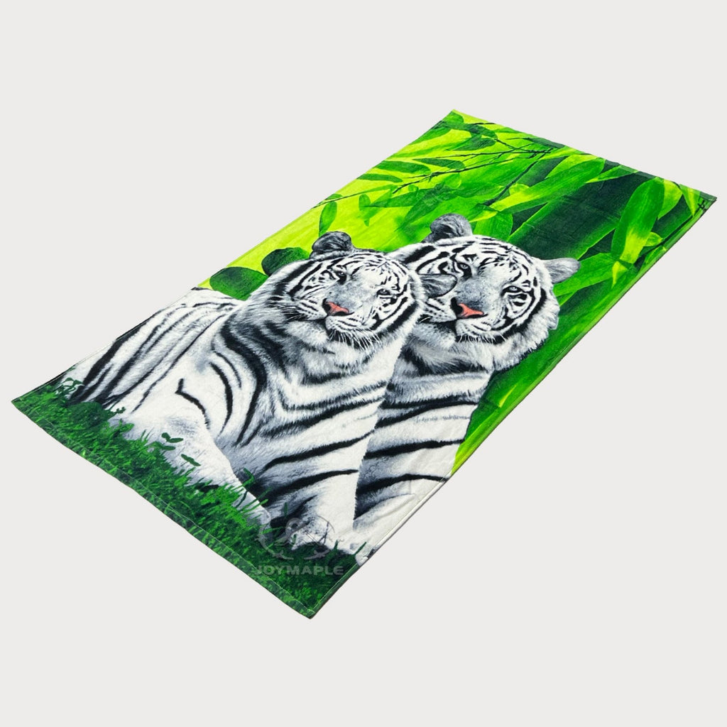 Custom Tiger Print Beach Towel